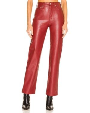 Pistola Cassie Super High Rise Straight Pants - Red