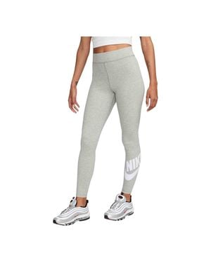 Nike Sportswear Classics High-Waisted Graphic Leggings - Gray