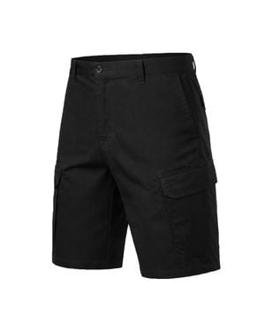 Blu Rock Cotton Flex-Stretch Cargo Shorts - Black