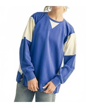 Jodifil Gameday Colorblock Sweatshirt - Blue