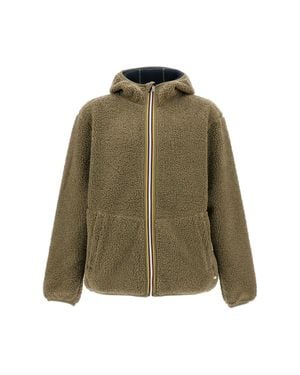 K-Way Jack Sherpa Polar Reversible Fleece Jacket - Green