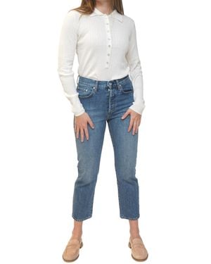 DAILY BLUE Classic Cropped Jean - Blue