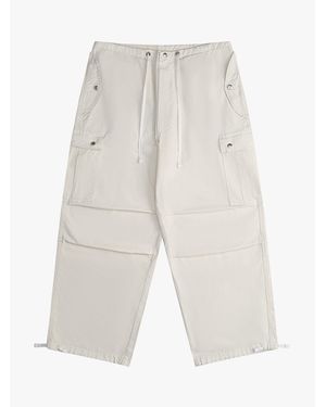 Rhude Cotton Cargo Pants - White