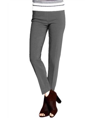 Slimsation By Multiples Wide Band Ankle Pants - Black
