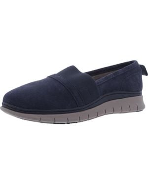 Vionic Kristi Suede Slip On Loafers - Blue