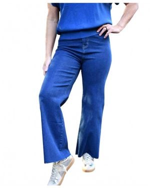 Zenana Mathew High Rise Straight Leg Jean - Blue