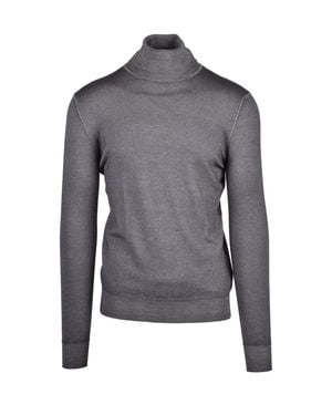 Aspesi Refined Wool Turtleneck Sweater - Gray