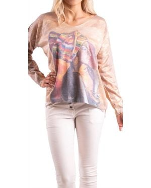 Gigi Moda Bold Queen Sweater - Multicolor
