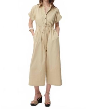 Exquise Nixie Wide Leg Jumpsuit - Natural