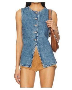 Eesome Up To Date Trendy Vest - Blue