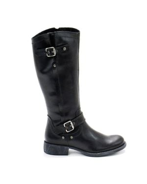 Eric Michael Montana Knee-High Leather Boot - Black