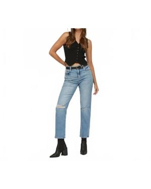 Hidden Jeans Tracey High Rise Straight Leg Jeans - Blue