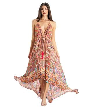 La Moda Clothing Minka Halter Maxi Dress - Pink