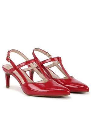 LifeStride Aire Classic T-Strap Heels - Red