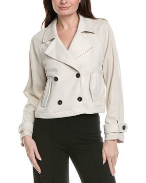 Philosophy Double Breasted Moto Jacket - White