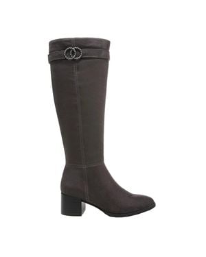 LifeStride Daring I1845F1-020 Boots Stone Riding Boots Jzz1329 - Black