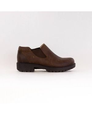 Alegria Ramona Leather Ankle Boots - Brown