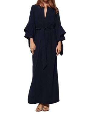 Figue Athena Kaftan Dress - Blue