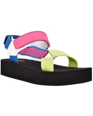 Nine West Tomoro 2 Slip On Flats Slingback Sandals - Blue