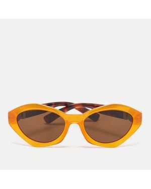 Versace Mod.4334 Medusa Oval Sunglasses - Orange