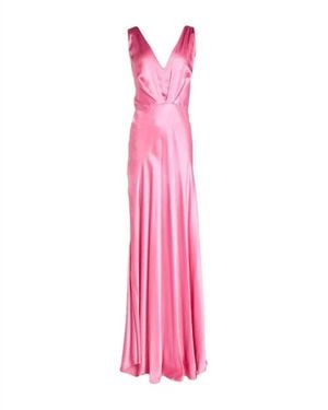 Maliparmi Satin Maxi Dress - Pink