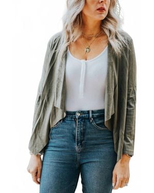 She + Sky T-Pro Tip Blazer - Green