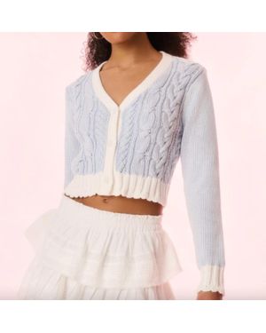 LoveShackFancy Hyacinth Cardigan - Gray