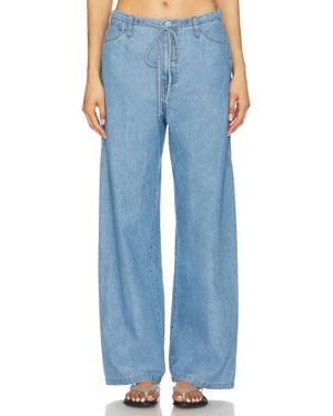 LNA Gia Tie Waist Pant - Blue