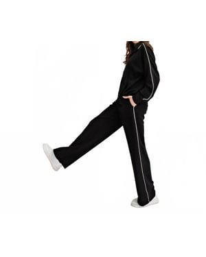Rae Mode Modal Scuba Piping Straight Pant - Black