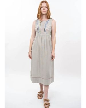 Uncle Frank Growing Flowers Dress - White