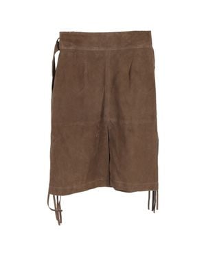Vanessa Bruno Slit Detail Skirt - Brown