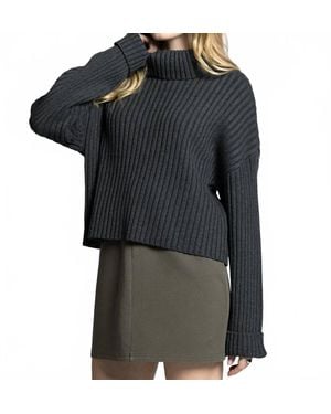WEEKEND LOS ANGELES Virginia Relaxed Drop Shoulder Sweater - Black