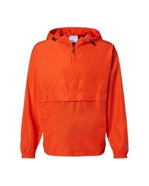 Champion Packable Quarter-Zip Jacket - Orange