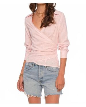 Heartloom Halia V-Neck Blouse - Metallic