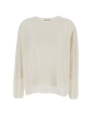 Stefano Mortari Knit Sweater With Classic Fit - White