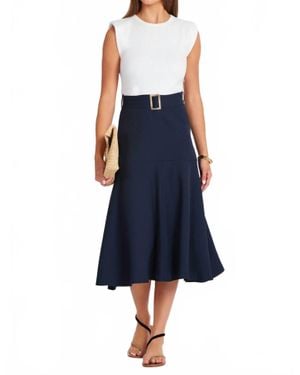 Bishop + Young Kristopher Twofer Midi Dress - Blue