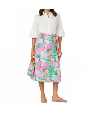 Lilly Pulitzer Constance Reversible Midi Skirt - Multicolor