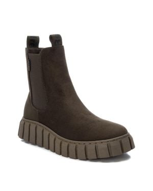 Xti Suede Booties By - Brown