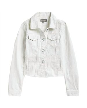Tractr Girl's Jean Jacket - White