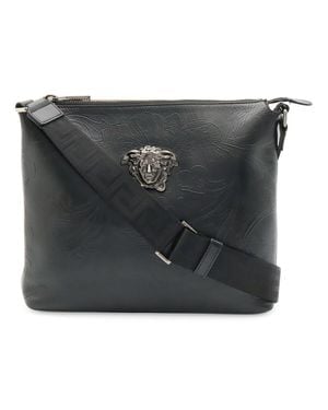 Versace Leather Shoulder Bag - Black