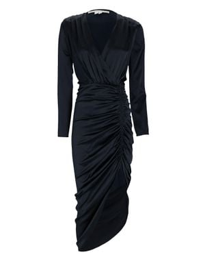 Veronica Beard Cameri Dress, Sllk Ruched - Blue