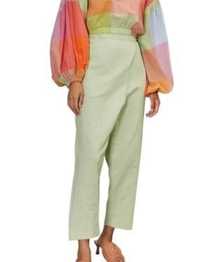 Rujuta Sheth Sunday Straight Leg Pants - Green