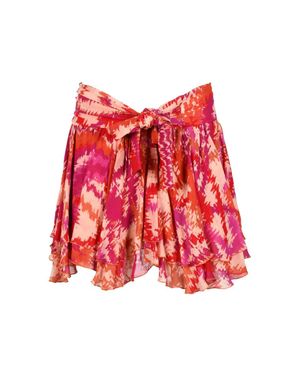 Dondup Mini Skirt Voile - Red