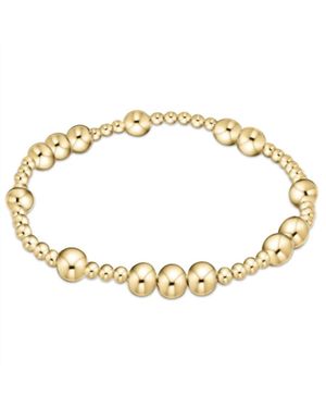 NEWTONE Classic Sincerity Pattern Bead Bracelet - Metallic
