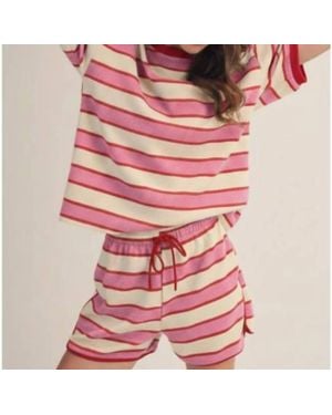 Clothing by IVE Riviera Breeze Waffle Knit Comfort Emsemble Set - Pink