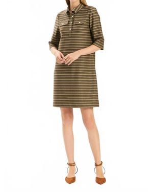 tyler boe Casey Knit Plaid Dress - Natural