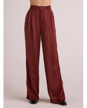 Bella Dahl Pleated Wide Leg Trouser - Red