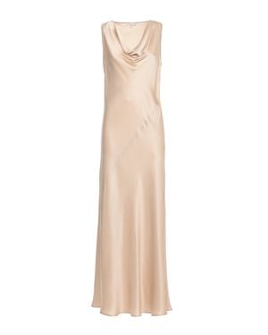 Antonelli Sleeveless Silk Blend Maxi Dress With Sequin Details - Natural