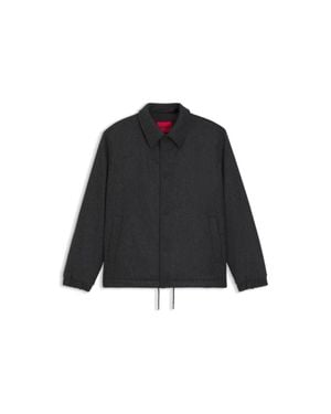 HUGO Regular-Fit Coach Jacket - Black