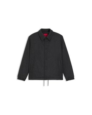 HUGO Regular-Fit Coach Jacket - Black